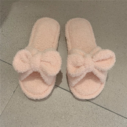 Anti-Slip Cotton Slippers Women'S Spring Autumn Winter Plu Cute Home Indoor Oes Thin Striped Korean Sle Youth Footwear